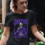Coffee Keeps You Alive-Damen-Shirt-Schwarz