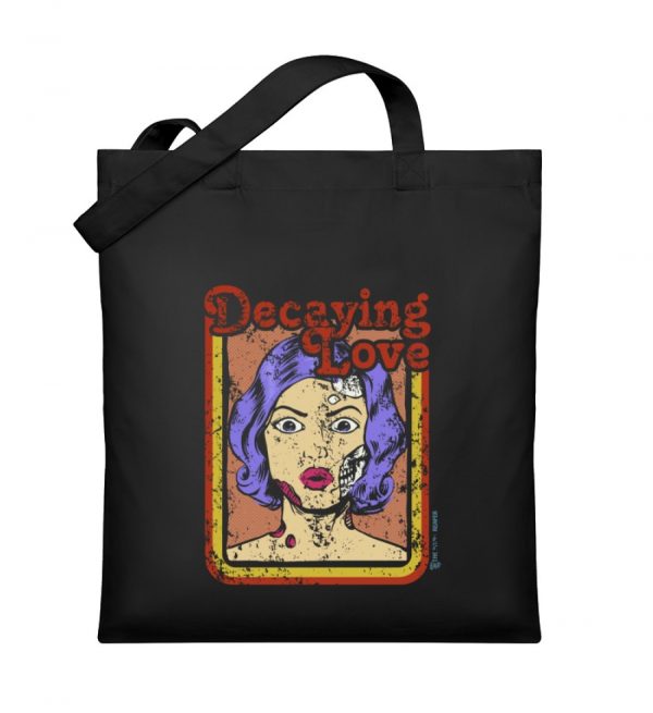Decaying Love-Baumwolltasche-Schwarz
