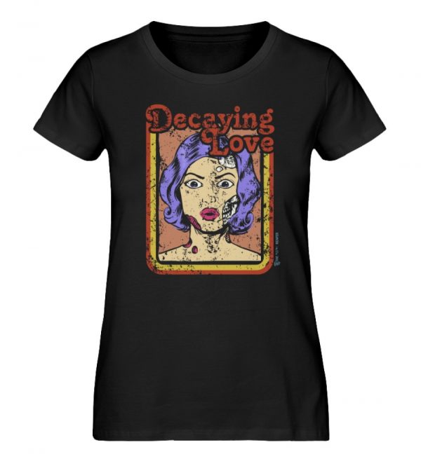 Decaying Love-Damen-Shirt-schwarz