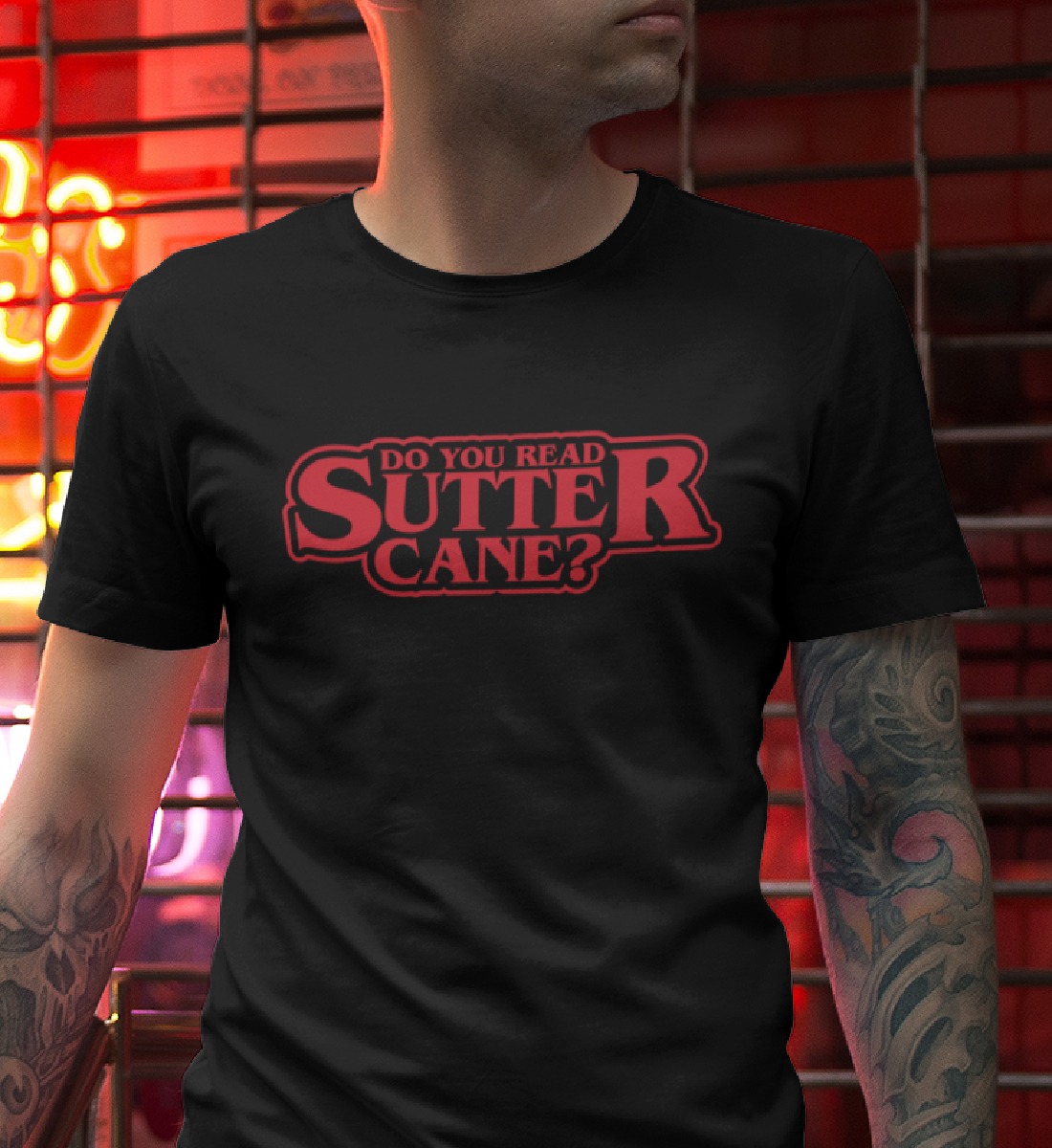 Do you read Sutter Cane-Herren-Shirt-Schwarz
