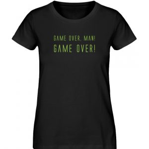 Game over man Game over-Damen-Shirt-schwarz