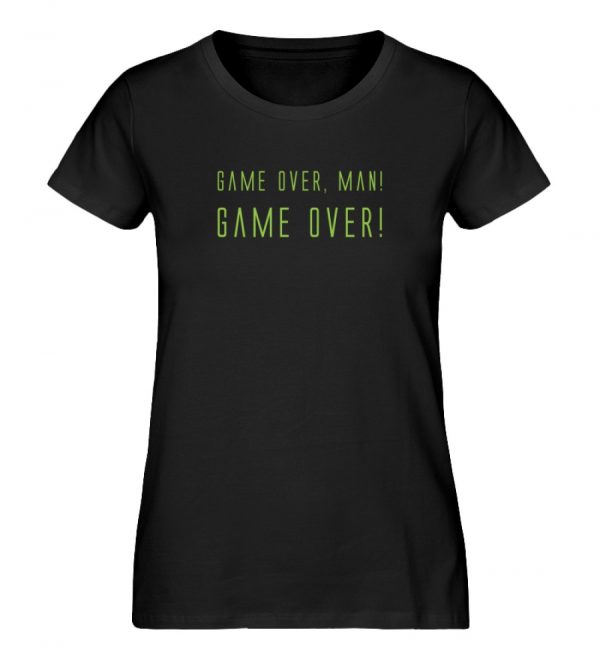 Game over man Game over-Damen-Shirt-schwarz