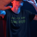 Game over man Game over-Herren-Shirt-schwarz