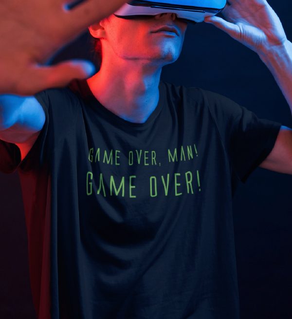 Game over man Game over-Herren-Shirt-schwarz