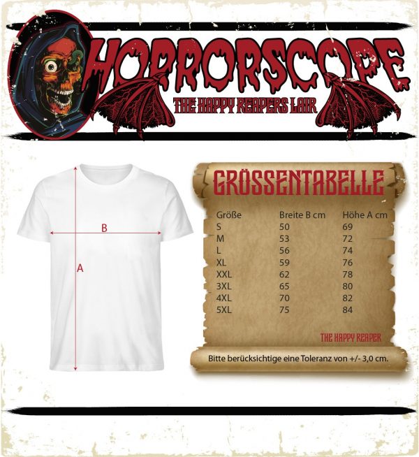 Größentabelle Herren T-Shirts