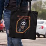 Stay Childish Until The End-Baumwolltasche-Schwarz