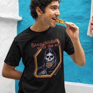 Stay Childish Until The End-Herren-Shirt-schwarz