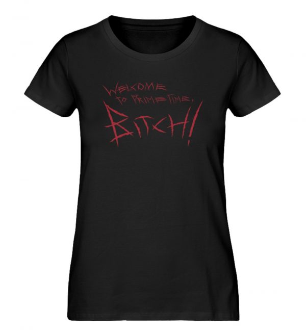 Welcome to prime time-Damen-Shirt-Schwarz