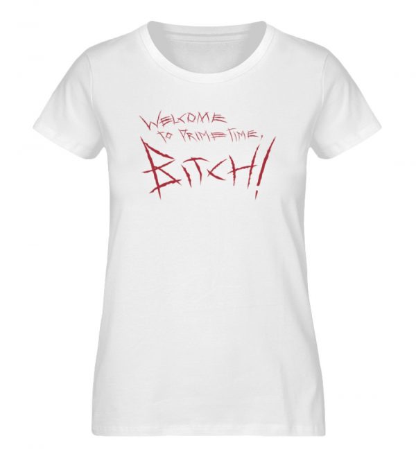 Welcome to prime time-Damen-Shirt-Weiss
