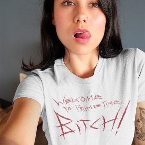 Welcome to prime time-Damen-Shirt-Weiss