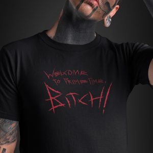 Welcome to prime time-Herren-Shirt-Schwarz