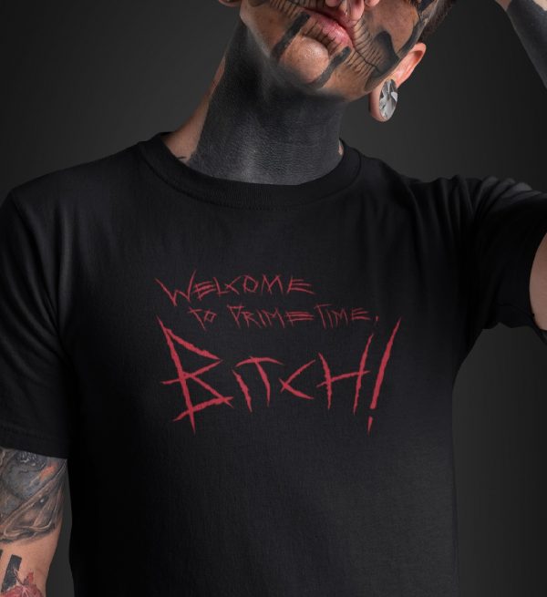 Welcome to prime time-Herren-Shirt-Schwarz