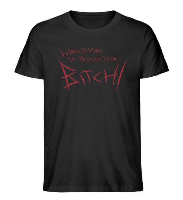 Welcome to prime time-Herren-Shirt-Schwarz