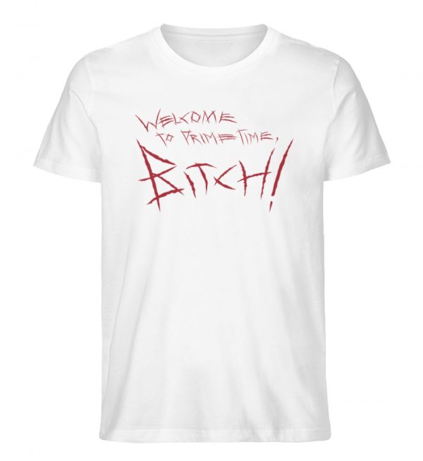 Welcome to prime time-Herren-Shirt-Weiss